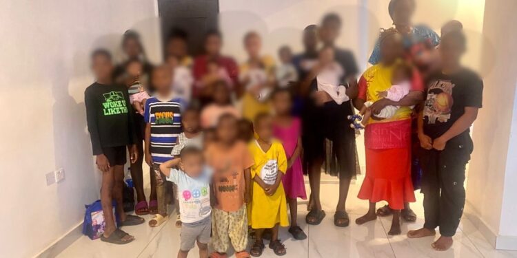 Police Arrests 10 Child Trafficking Suspects In Abia, Rescues 8 Babies, 10 Stolen Children