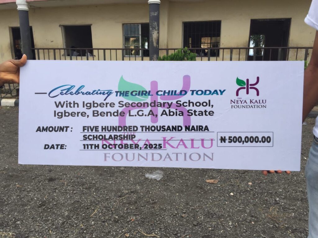 Neya Kalu Foundation Brings Succour To Students Of Igbere Secondary School 3 Neya Kalu Foundation Brings Succour To Students Of Igbere Secondary School