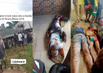 VIDEO: Dangote Truck Rams Into A Family House In Cross River, Killing Three Persons