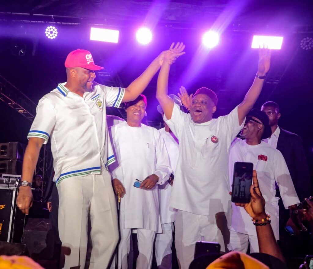 Gov Otti, Senator Kalu, others grace Ofuji All White New Year Thanksgiving In Igbere