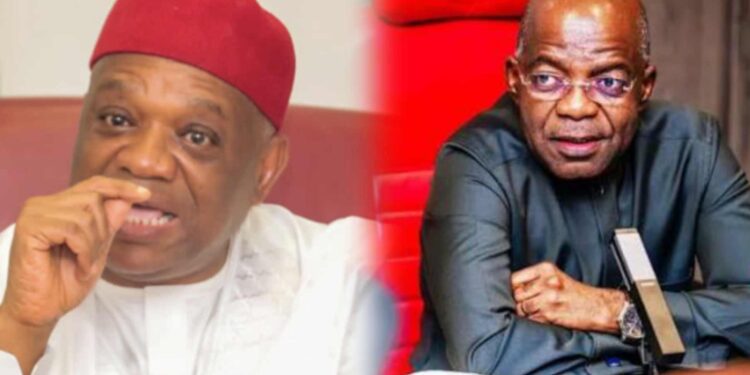 Senator Orji Uzor Kalu and Governor Alex Otti