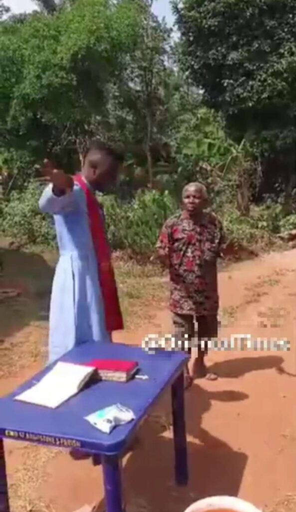 Shocking Moment Elderly Man Was Caught On Camera Burying Charms On Someone's Land