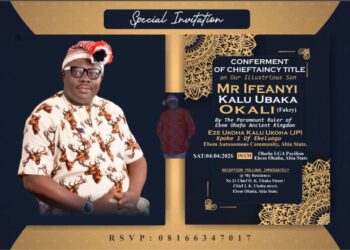 After Rejecting 30 Chieftaincy Titles, Ifeanyi Okali Accepts Rare Honour From Ebem Ohafia King