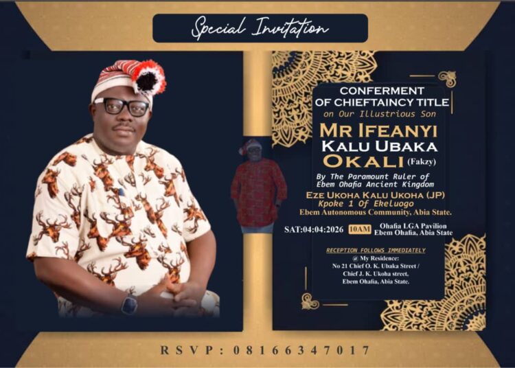 After Rejecting 30 Chieftaincy Titles, Ifeanyi Okali Accepts Rare Honour From Ebem Ohafia King