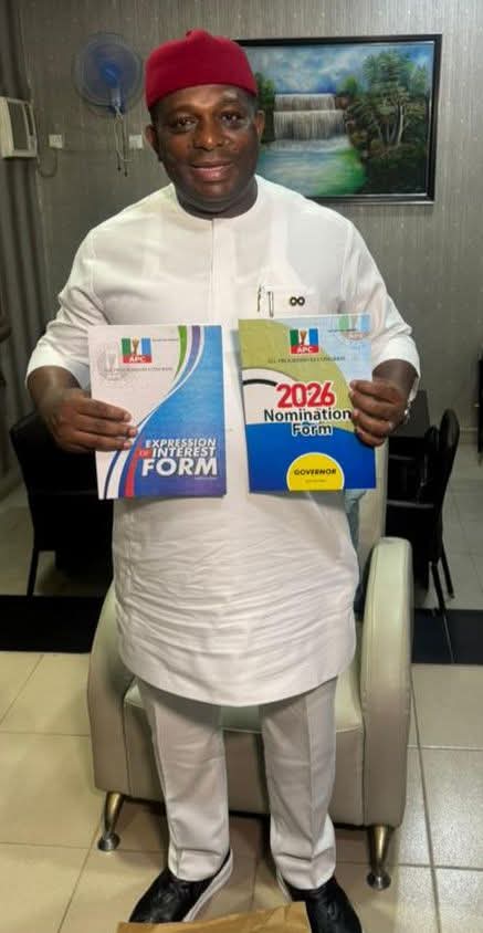 Mascot Uzor Kalu Purchases APC Nomination Form, Declares for 2027 Abia Governorship Race