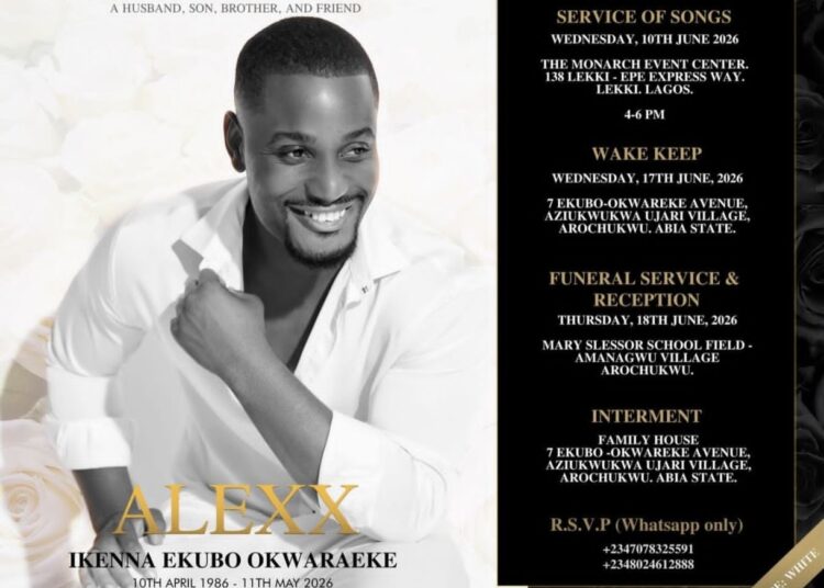 Family Announces Burial Arrangements for Late Nollywood Star Alexx Ekubo