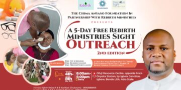 Chima Anyaso Foundation Partners Rebirth Ministries for 5-Day Free Sight Outreach in Bende