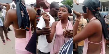 Lady Publicly Harassed by Locals Over Dressing in Umuahia