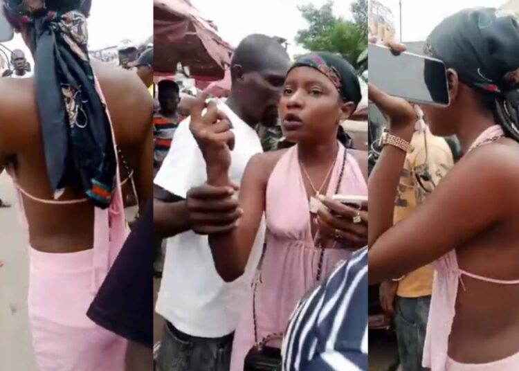 VIDEO: Lady Publicly Harassed by Locals Over Dressing in Umuahia 1 Lady Publicly Harassed by Locals Over Dressing in Umuahia