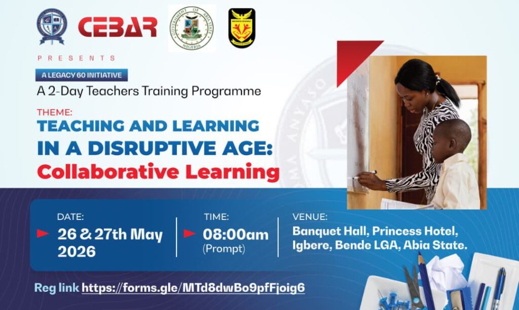 Chima Anyaso Foundation Trains Bende Teachers on Collaborative Learning