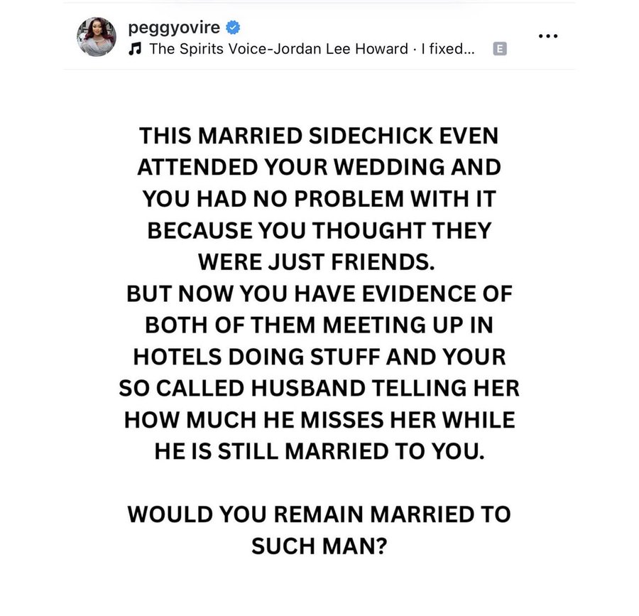 Peggy Ovire Accuses Fredrick Leonard of Delaying Divorce, Alleges Affair With Married Woman