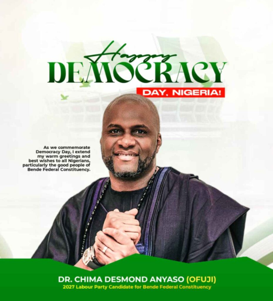 Democracy Day: Chima Anyaso Warns Against Divisive Politics Ahead of 2027 Elections 2 Democracy Day: Chima Anyaso Warns Against Divisive Politics Ahead of 2027 Elections