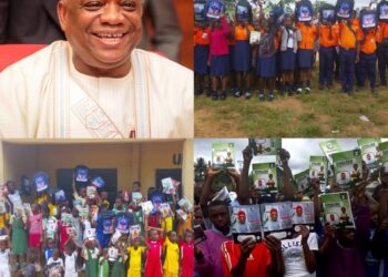 Senator Orji Kalu Distributes Learning Materials to Schools in Isuikwuato, Reaffirms Commitment to Education