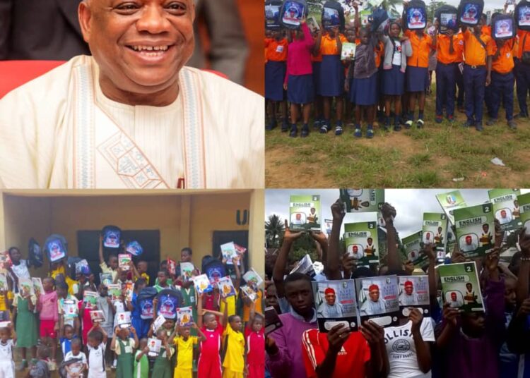 Senator Orji Kalu Distributes Learning Materials to Schools in Isuikwuato, Reaffirms Commitment to Education 1 Senator Orji Kalu Distributes Learning Materials to Schools in Isuikwuato, Reaffirms Commitment to Education