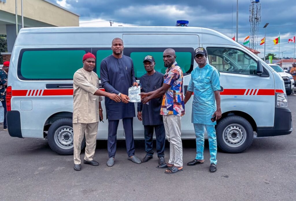 Chima Anyaso Donates Fully Equipped Ambulance to Boost Emergency Healthcare in Bende