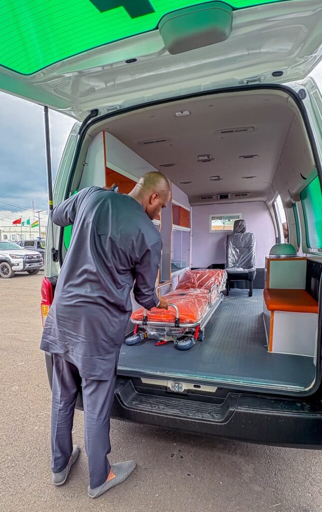 Chima Anyaso Donates Fully Equipped Ambulance to Boost Emergency Healthcare in Bende