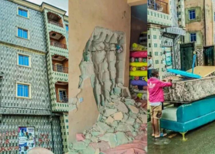 Abia Government Orders Demolition of Cracked Four-Storey Building in Aba, Evacuates Residents