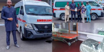 Chima Anyaso Donates Fully Equipped Ambulance to Boost Emergency Healthcare in Bende