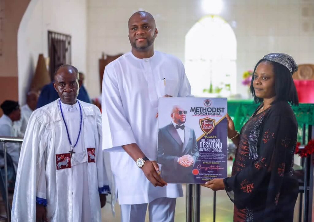 Methodist Church Confers ‘Friend of Alayi Circuit’ Honour on Dr. Chima Anyaso