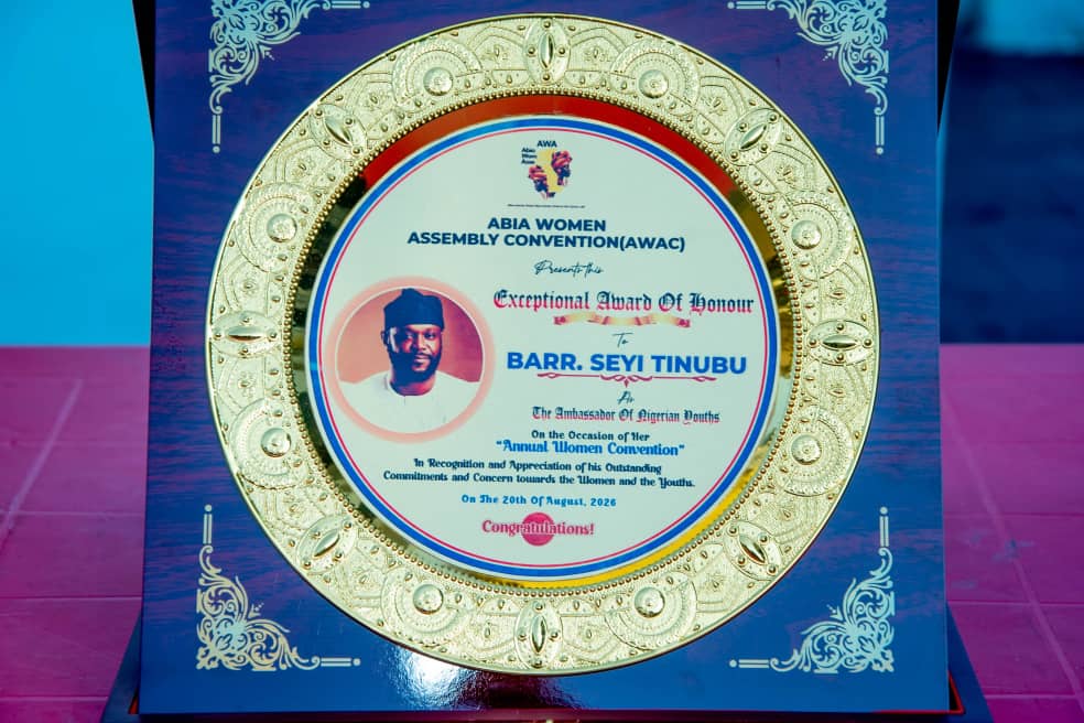 Abia Women Assembly Awards Seyi Tinubu, Endorses President Tinubu for 2027, Joins CityBoy Movement as Pro-Group