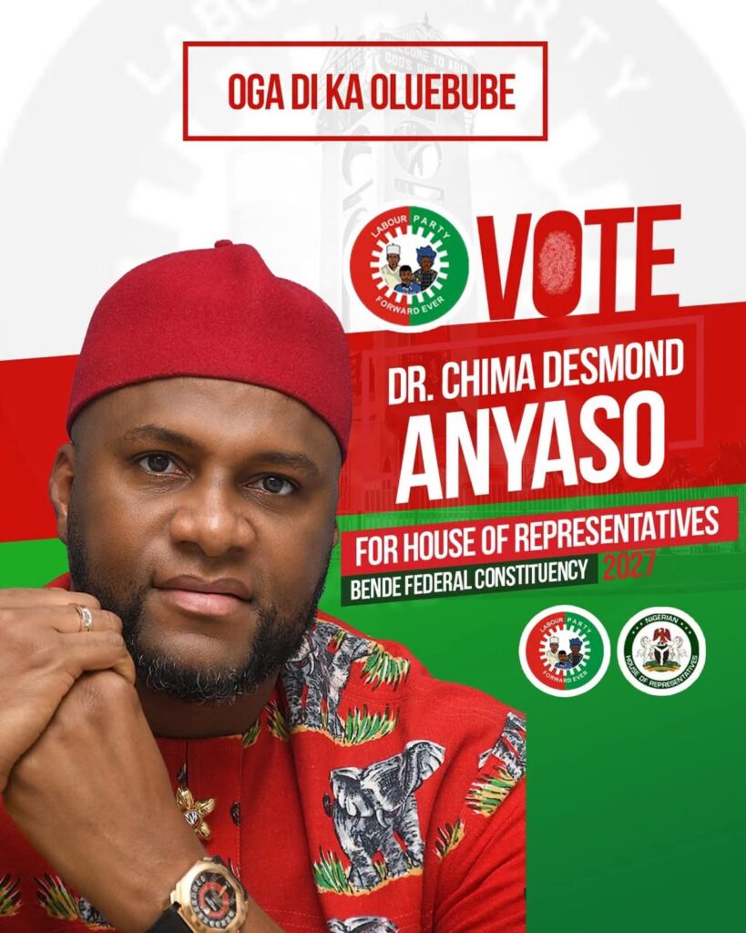 Dr. Chima "OFUJI" Anyaso Unveils 2027 Campaign Flier Amid Growing Demand For New Leadership In Bende