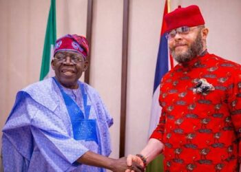 Alex Ikwechegh with President Tinubu