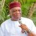 Senator Kalu Greets Ohafia Community Leader, Engr. Eke Ukwa, on 81st Birthday