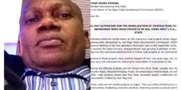 ASA Liberation Movement Gives NDDC 21-Day Ultimatum to Mobilise Contractors to Abandoned Road Projects
