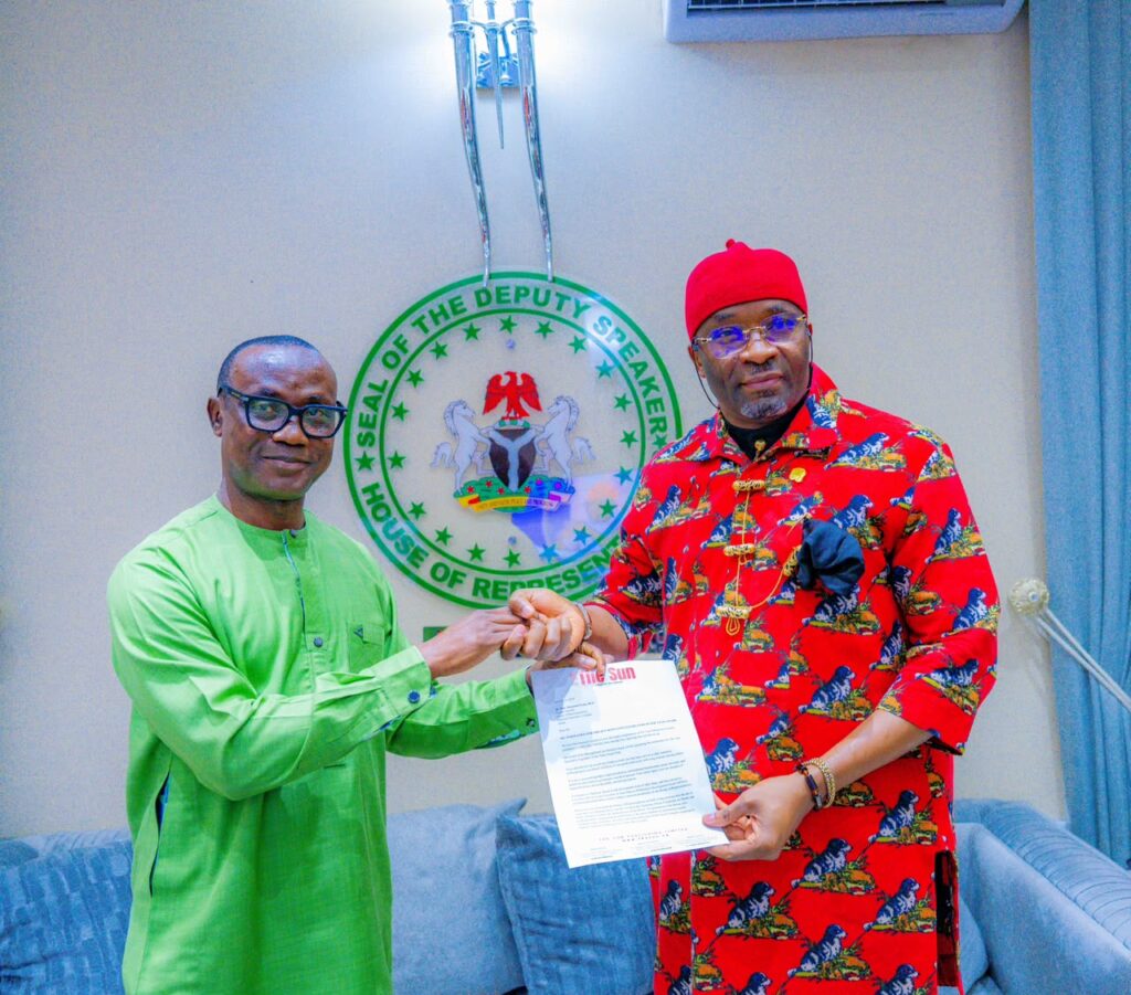 The Sun Names Deputy Speaker, Benjamin Kalu Innovative Legislator of the Year 2026