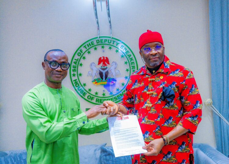 The Sun Names Deputy Speaker, Benjamin Kalu Innovative Legislator of the Year 2026
