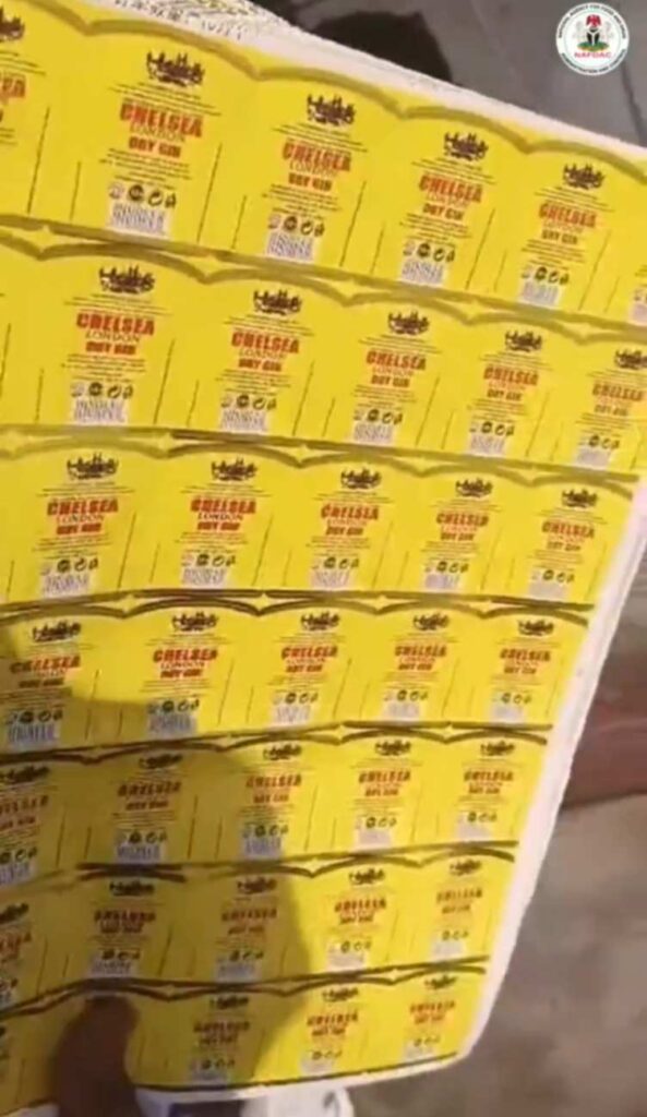 NAFDAC Seizes Counterfeit Alcoholic Beverage Packaging Materials Worth ₦200m in Aba