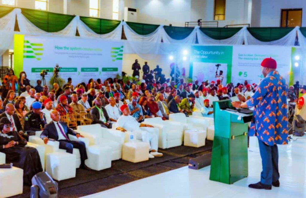 Tinubu Reveals Why He Signed South East Development Commission Bill, Announces Investment Plans 5 Deputy Speaker, House of Representatives, Rt. Hon. Benjamin Okezie Kalu, PhD, CFR delivering his remarks at the South East Gas Pipeline Infrastructure Investment Ceremony in Enugu on Tuesday behalf of President Bola Ahmed Tinubu, GCFR
